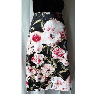 Floral-Print Midi Skirt-7th Ave NY & Company,  8